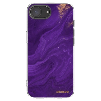 Picasee átlátszó szilikon tok az alábbi mobiltelefonokra Apple iPhone 16e - Purple