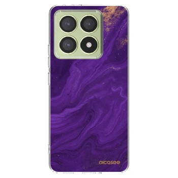Picasee átlátszó szilikon tok az alábbi mobiltelefonokra Xiaomi 14T - Purple