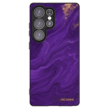 Picasee fekete szilikon tok az alábbi mobiltelefonokra Samsung Galaxy S25 Ultra 5G - Purple