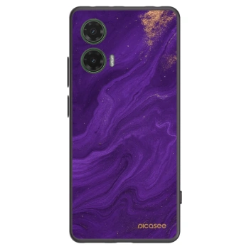 Picasee fekete szilikon tok az alábbi mobiltelefonokra Motorola Moto G35 5G - Purple