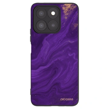 Picasee fekete szilikon tok az alábbi mobiltelefonokra Honor X8c - Purple