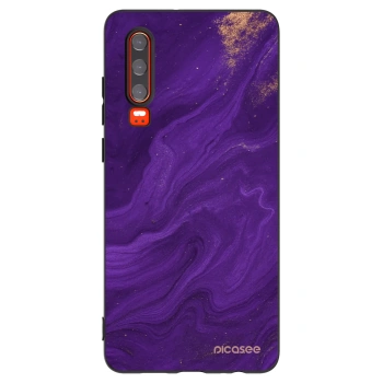 Picasee fekete szilikon tok az alábbi mobiltelefonokra Huawei P30 - Purple