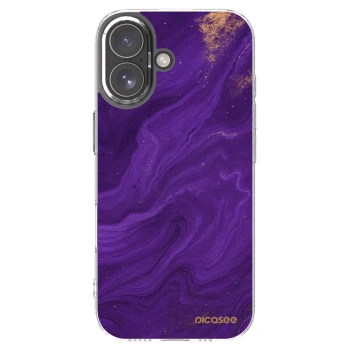 Picasee átlátszó szilikon tok az alábbi mobiltelefonokra Apple iPhone 17 - Purple
