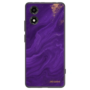 Picasee fekete szilikon tok az alábbi mobiltelefonokra Motorola Moto E14 - Purple