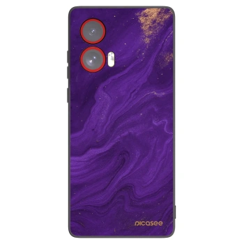 Picasee fekete szilikon tok az alábbi mobiltelefonokra Motorola Edge 50 Fusion - Purple