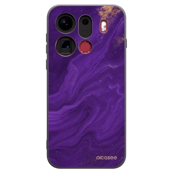 Picasee fekete szilikon tok az alábbi mobiltelefonokra OPPO Find X9 Pro - Purple