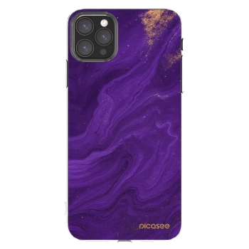 Picasee átlátszó szilikon tok az alábbi mobiltelefonokra Apple iPhone 11 Pro Max - Purple