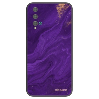 Picasee fekete szilikon tok az alábbi mobiltelefonokra Huawei Nova 5T - Purple