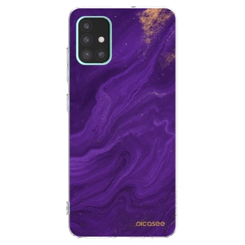 Picasee átlátszó szilikon tok az alábbi mobiltelefonokra Samsung Galaxy A51 A515F - Purple
