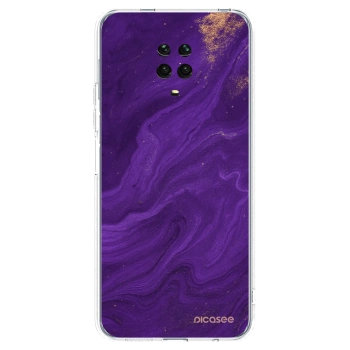 Picasee átlátszó szilikon tok az alábbi mobiltelefonokra Xiaomi Redmi Note 9 Pro - Purple