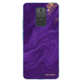 Picasee fekete szilikon tok az alábbi mobiltelefonokra Xiaomi Redmi Note 9 - Purple