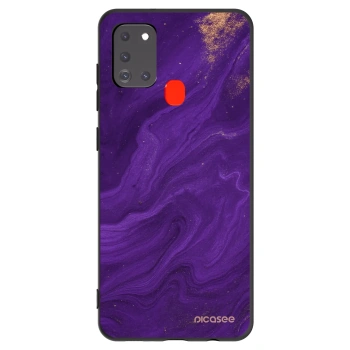 Picasee fekete szilikon tok az alábbi mobiltelefonokra Samsung Galaxy A21s - Purple