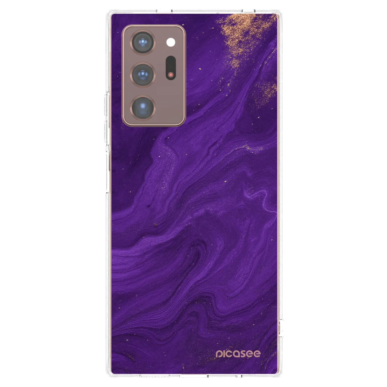 Picasee átlátszó szilikon tok az alábbi mobiltelefonokra Samsung Galaxy Note 20 Ultra - Purple