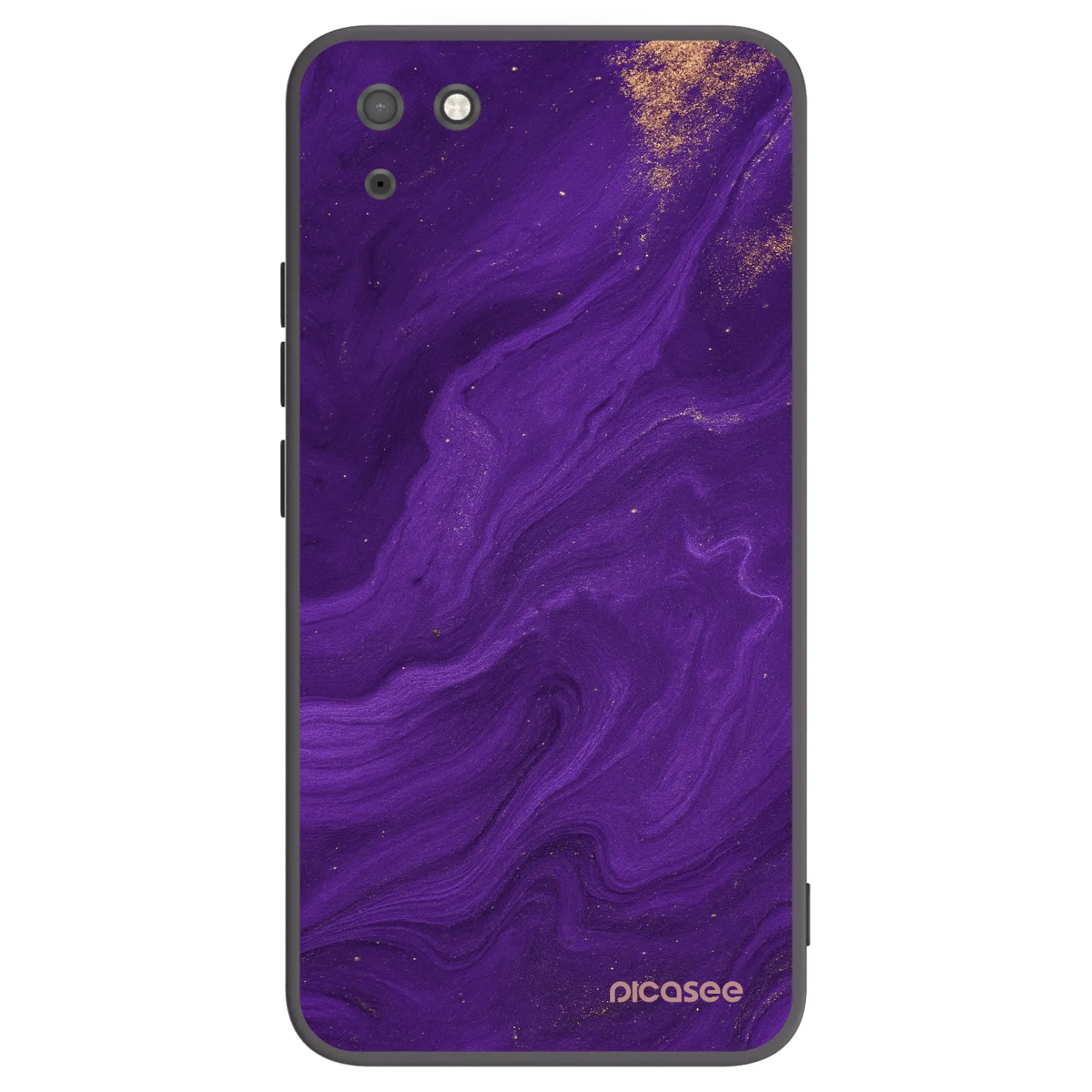 Picasee fekete szilikon tok az alábbi mobiltelefonokra Huawei Y5P - Purple