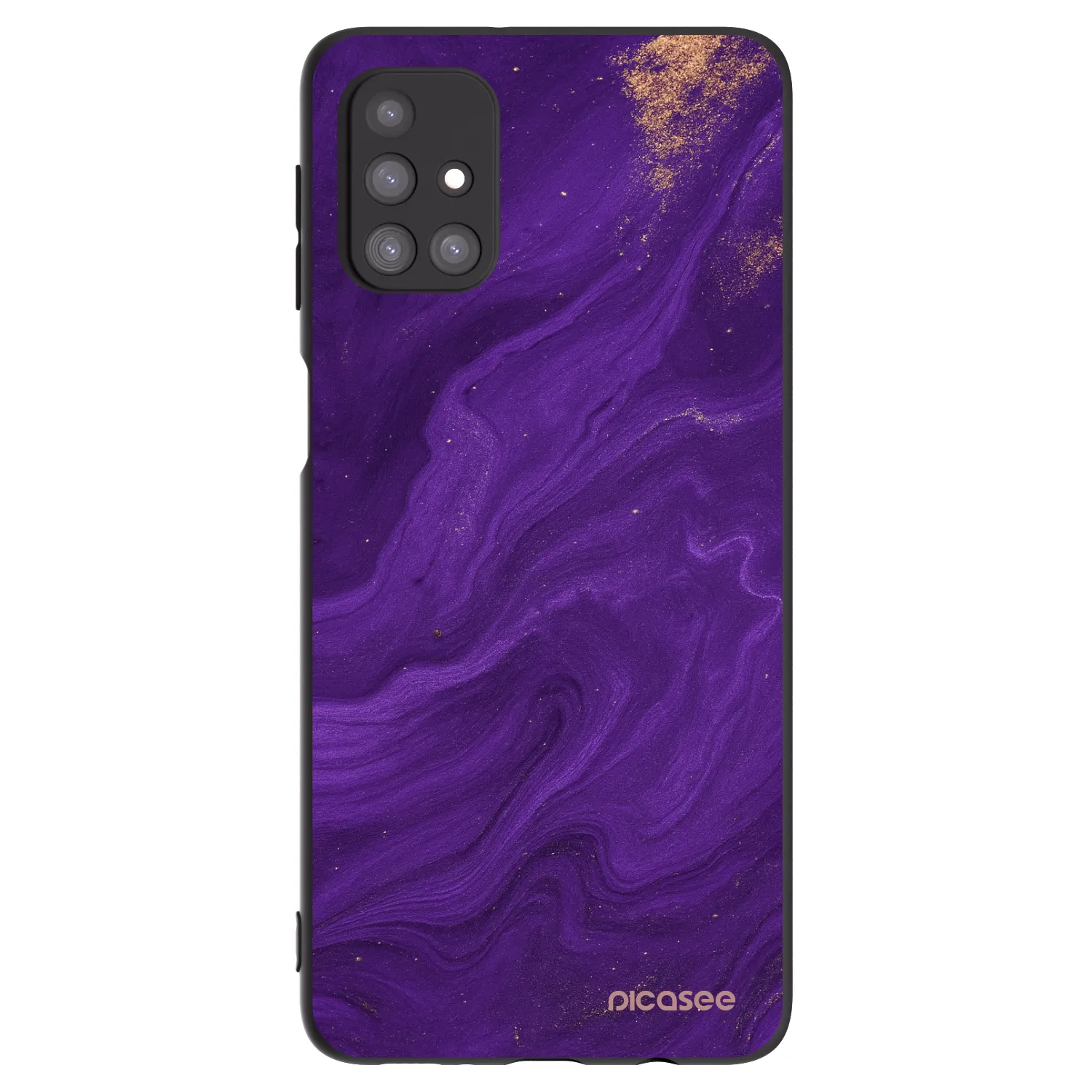 Picasee fekete szilikon tok az alábbi mobiltelefonokra Samsung Galaxy M31s - Purple