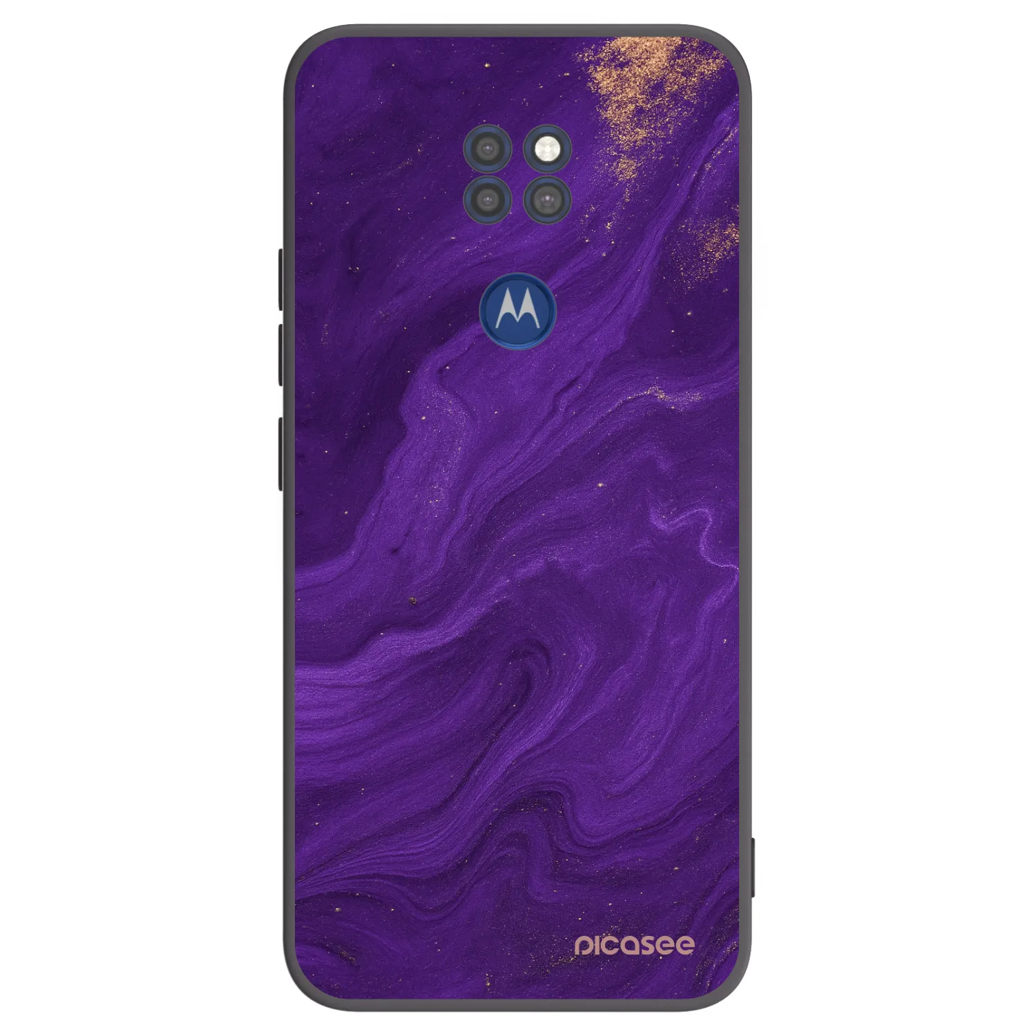 Picasee fekete szilikon tok az alábbi mobiltelefonokra Motorola Moto G9 Play - Purple