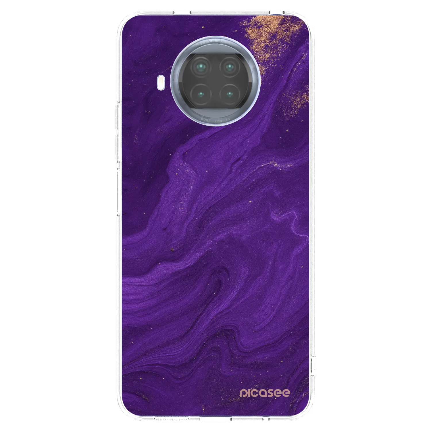 Picasee átlátszó szilikon tok az alábbi mobiltelefonokra Xiaomi Mi 10T Lite - Purple
