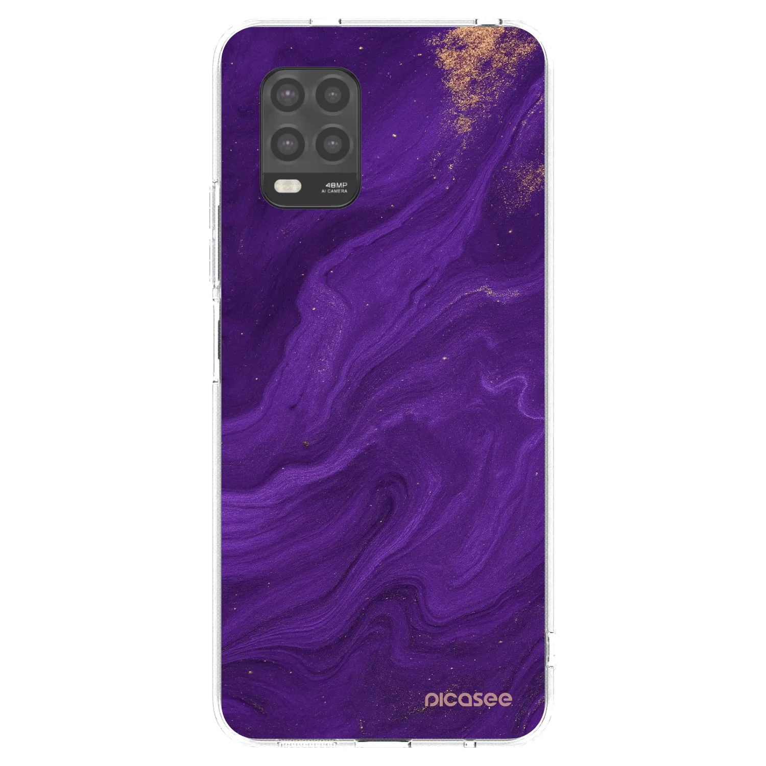 Picasee átlátszó szilikon tok az alábbi mobiltelefonokra Xiaomi Mi 10 Lite - Purple