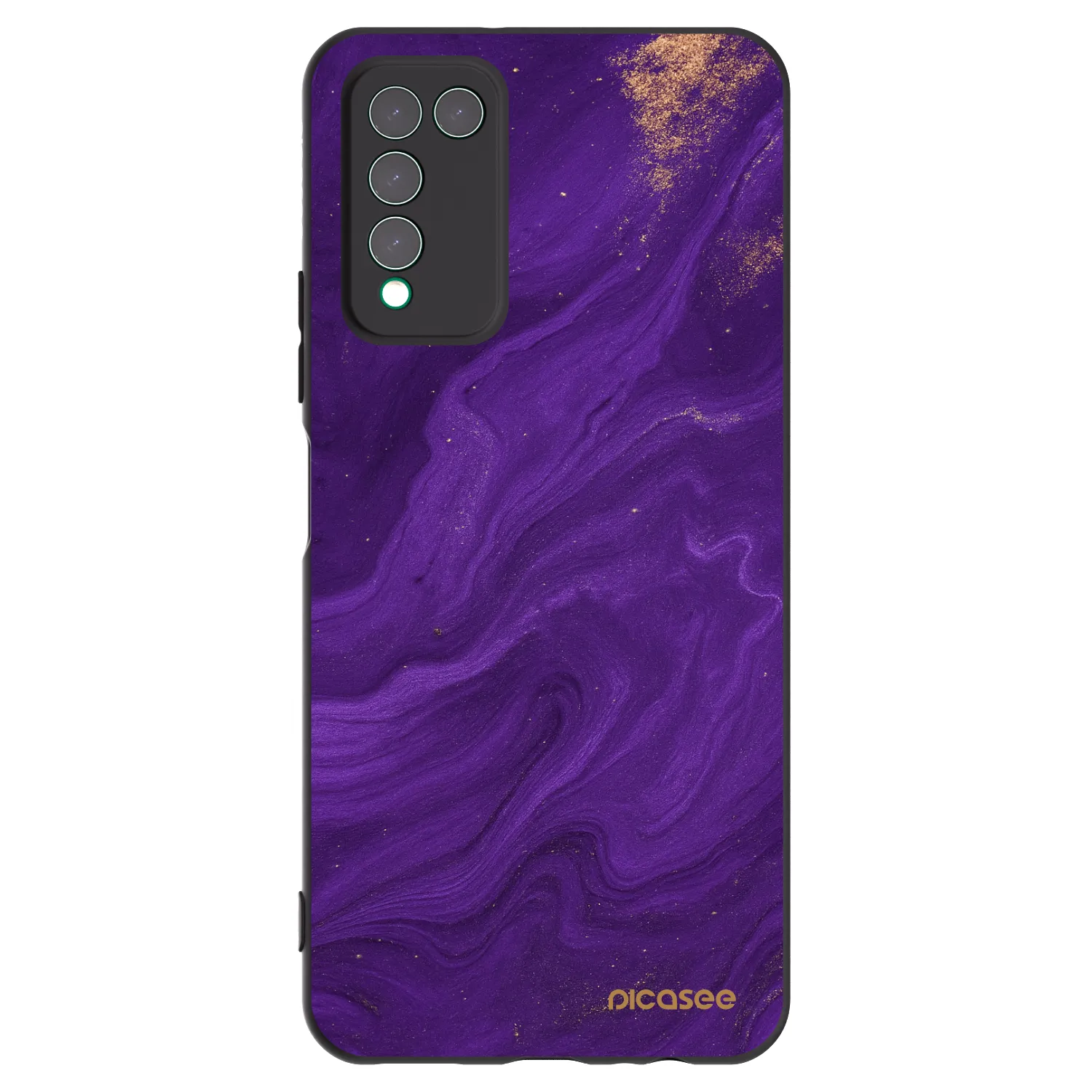 Picasee fekete szilikon tok az alábbi mobiltelefonokra Honor 10X Lite - Purple