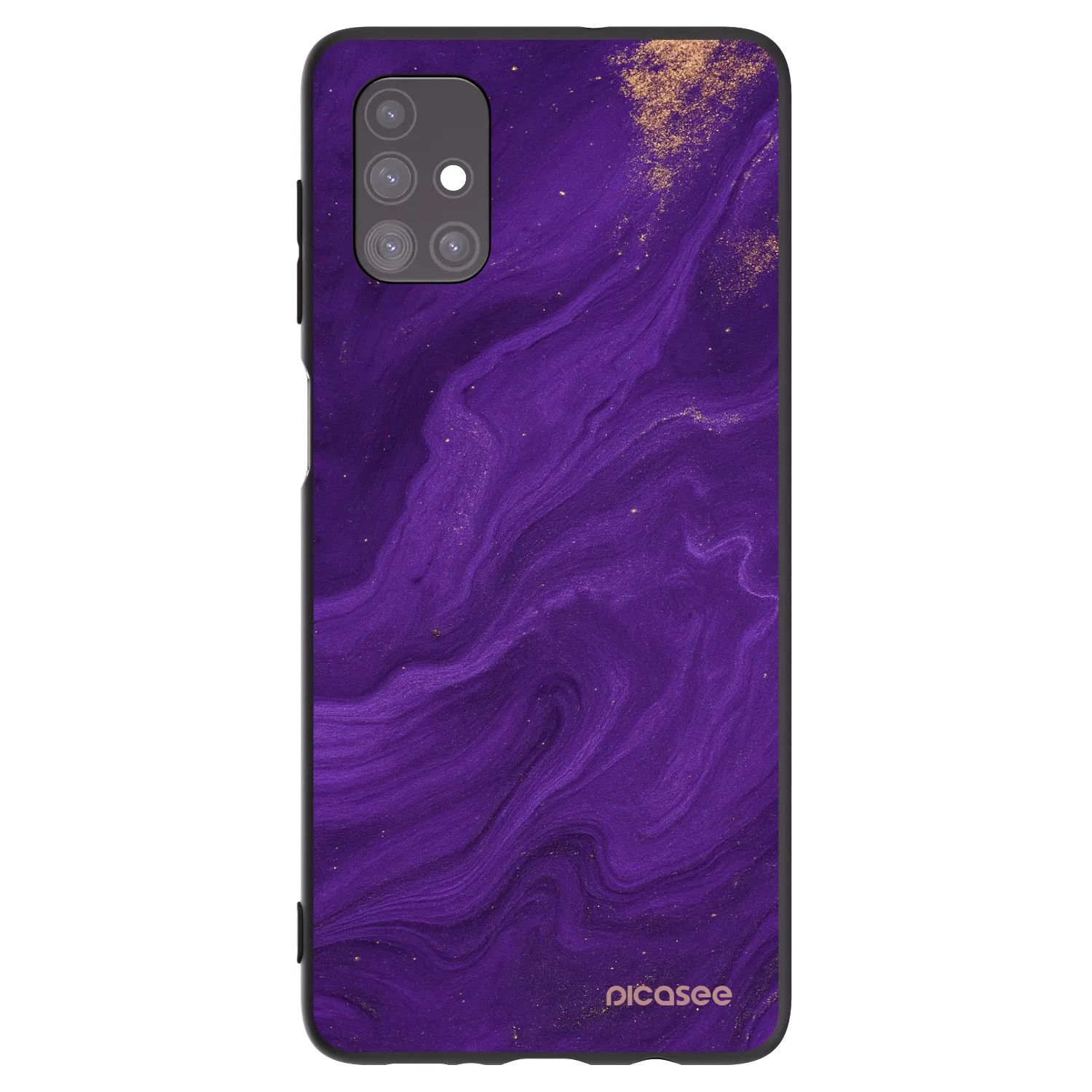 Picasee fekete szilikon tok az alábbi mobiltelefonokra Samsung Galaxy M51 M515F - Purple