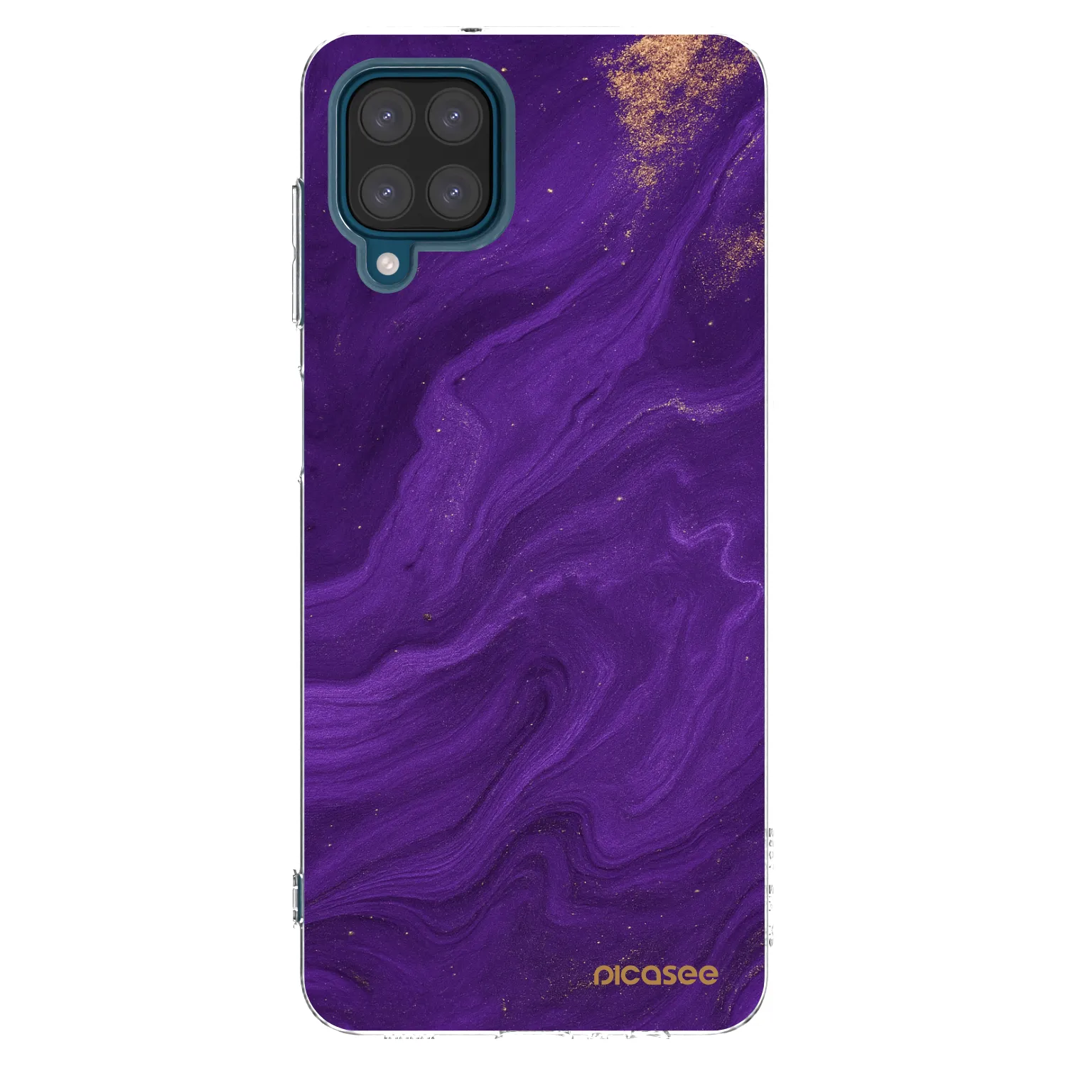 Picasee átlátszó szilikon tok az alábbi mobiltelefonokra Samsung Galaxy A12 A125F - Purple