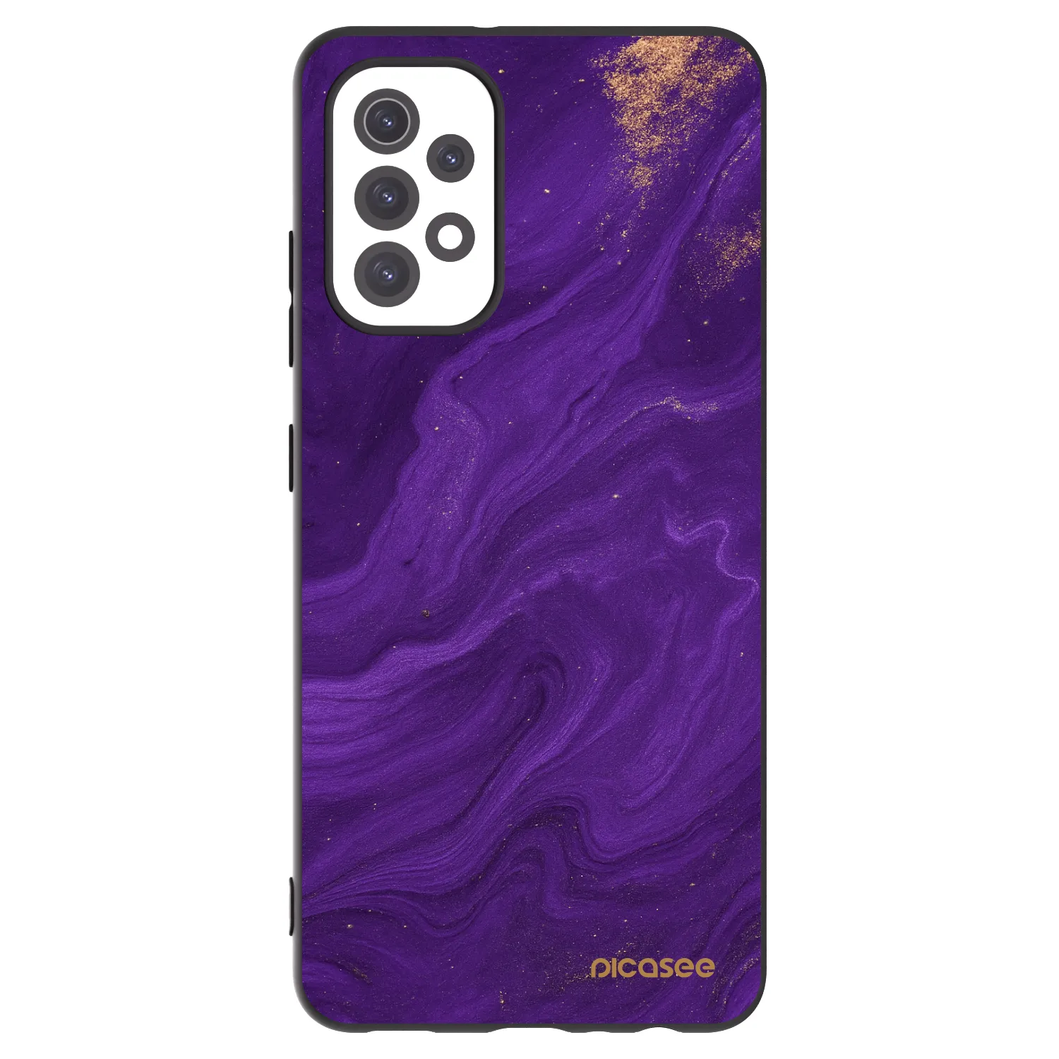 Picasee fekete szilikon tok az alábbi mobiltelefonokra Samsung Galaxy A32 5G A326B - Purple