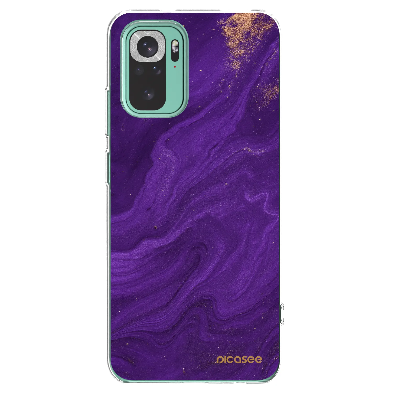 Picasee átlátszó szilikon tok az alábbi mobiltelefonokra Xiaomi Redmi Note 10 Pro - Purple