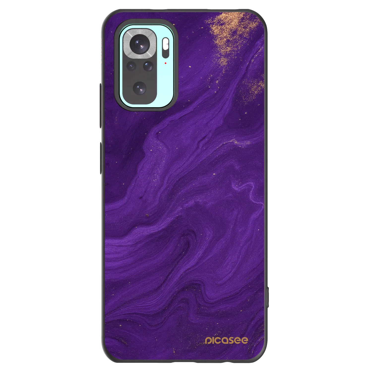 Picasee fekete szilikon tok az alábbi mobiltelefonokra Xiaomi Redmi Note 10 Pro - Purple
