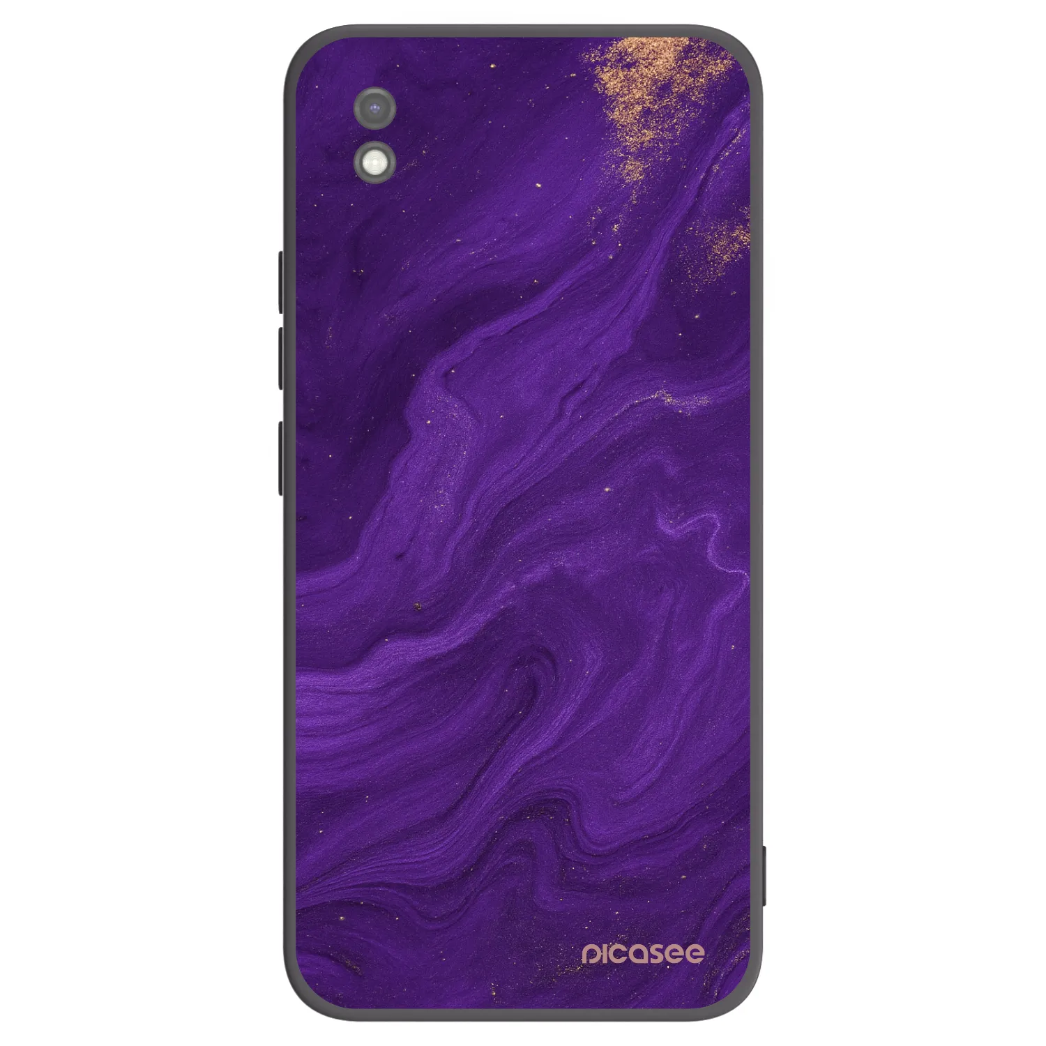 Picasee fekete szilikon tok az alábbi mobiltelefonokra Xiaomi Redmi 9AT - Purple