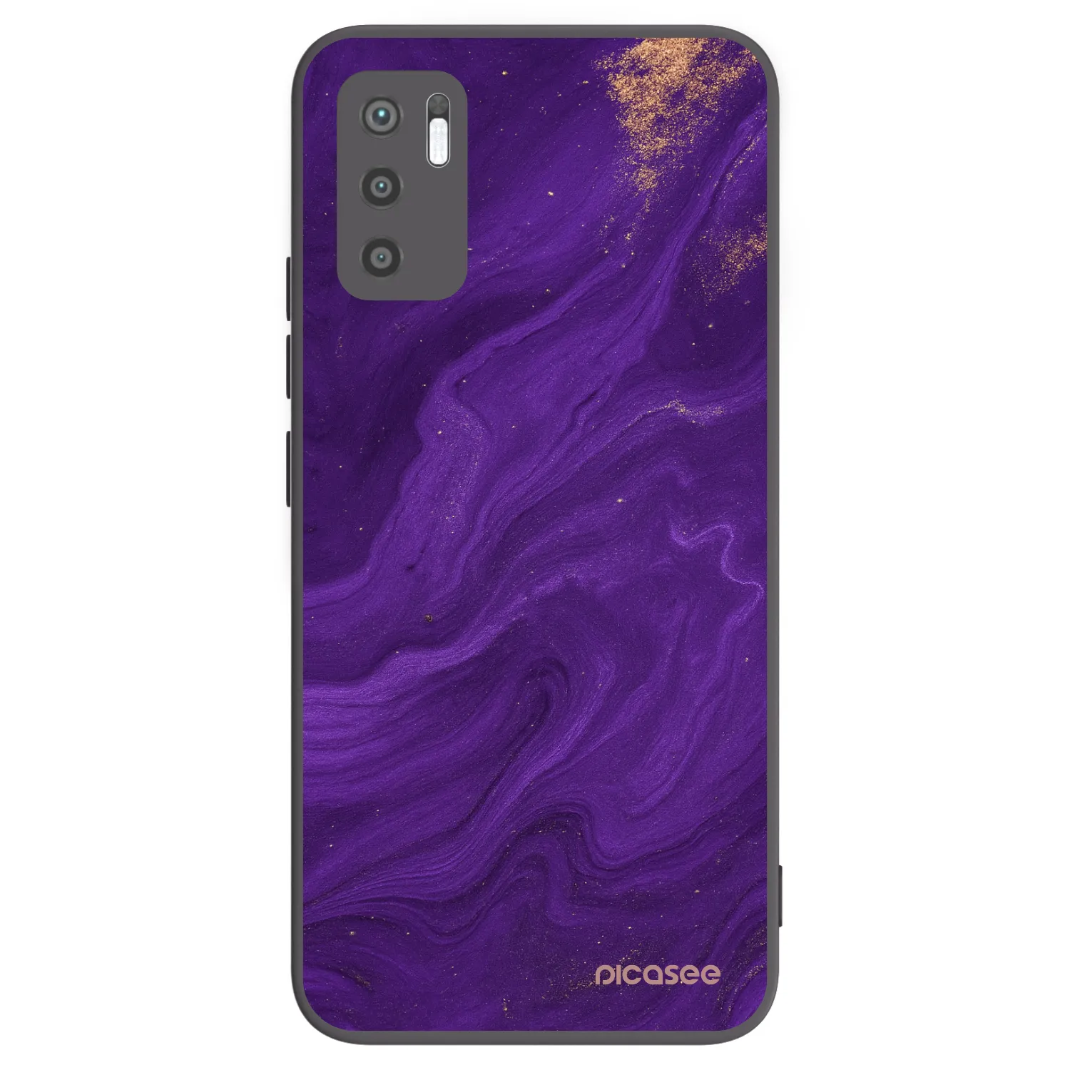 Picasee fekete szilikon tok az alábbi mobiltelefonokra Xiaomi Redmi Note 10 5G - Purple