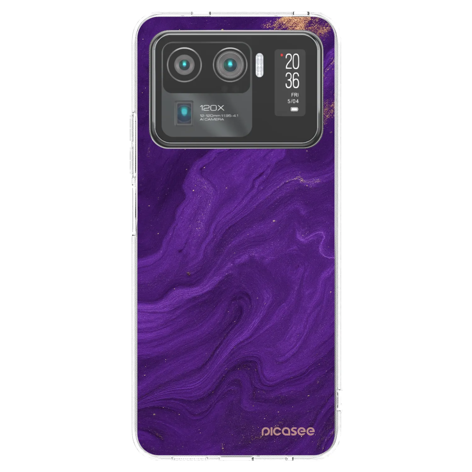 Picasee átlátszó szilikon tok az alábbi mobiltelefonokra Xiaomi Mi 11 Ultra - Purple