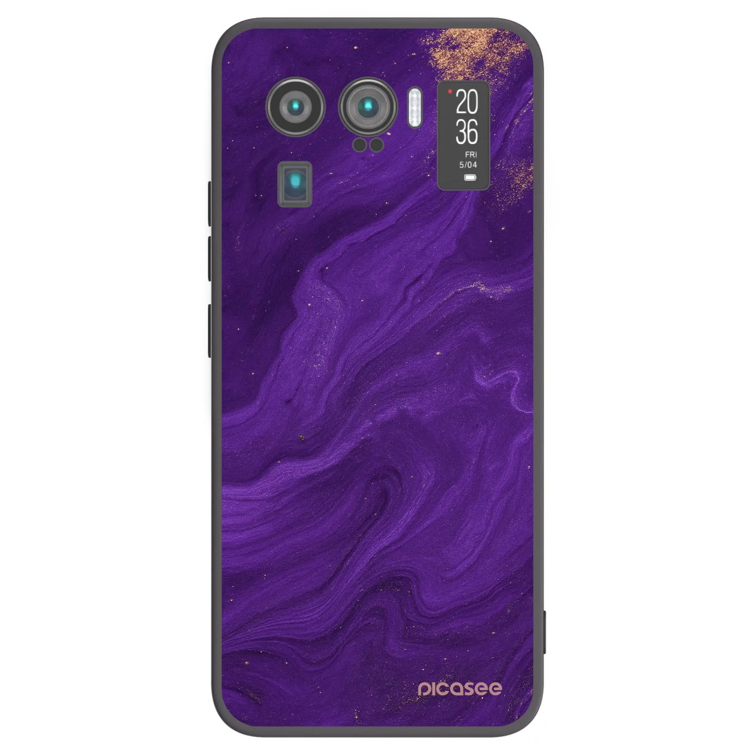 Picasee fekete szilikon tok az alábbi mobiltelefonokra Xiaomi Mi 11 Ultra - Purple