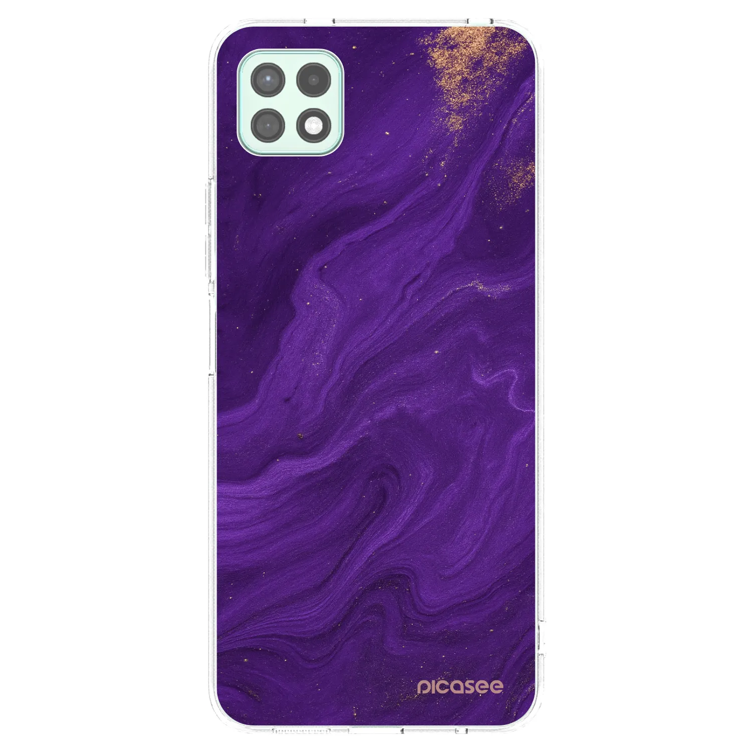 Picasee átlátszó szilikon tok az alábbi mobiltelefonokra Samsung Galaxy A22 A226B 5G - Purple