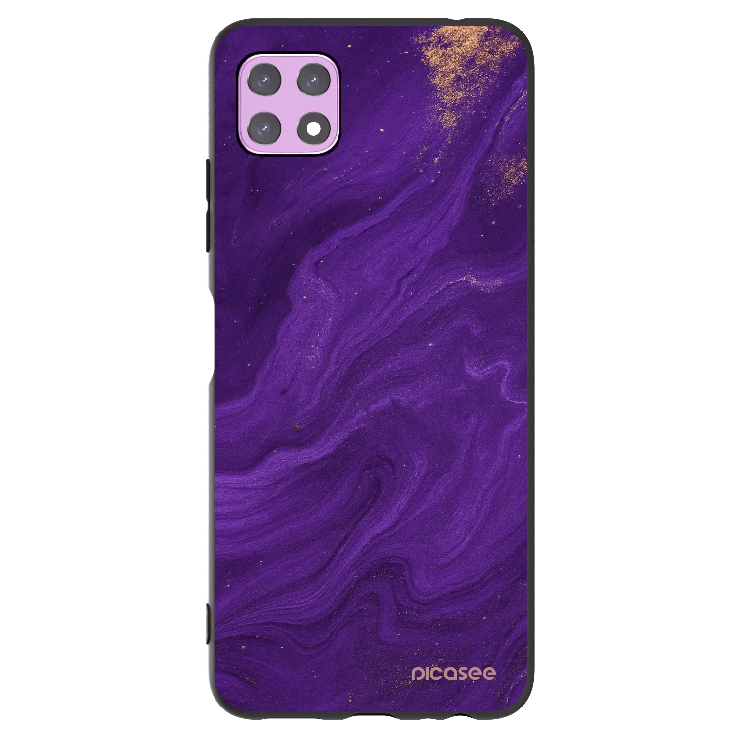 Picasee fekete szilikon tok az alábbi mobiltelefonokra Samsung Galaxy A22 A226B 5G - Purple