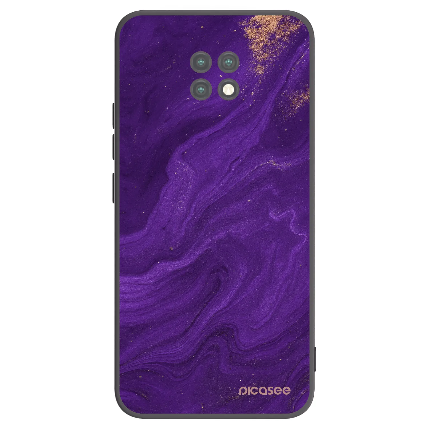 Picasee fekete szilikon tok az alábbi mobiltelefonokra Xiaomi Redmi Note 9T - Purple