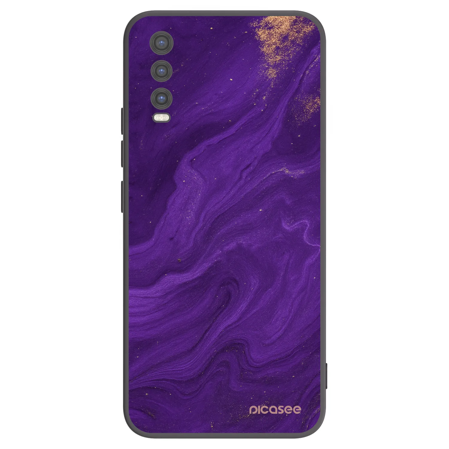 Picasee fekete szilikon tok az alábbi mobiltelefonokra Vivo Y20s - Purple