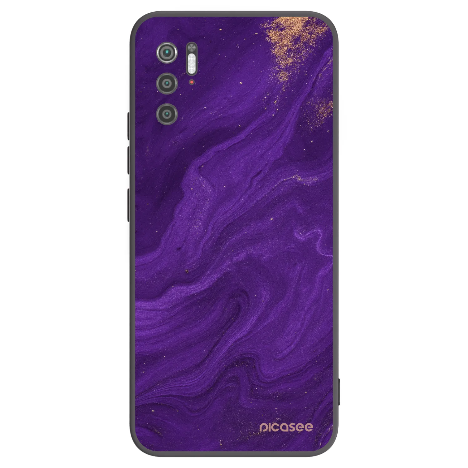 Picasee fekete szilikon tok az alábbi mobiltelefonokra Xiaomi Poco M3 Pro 5G - Purple