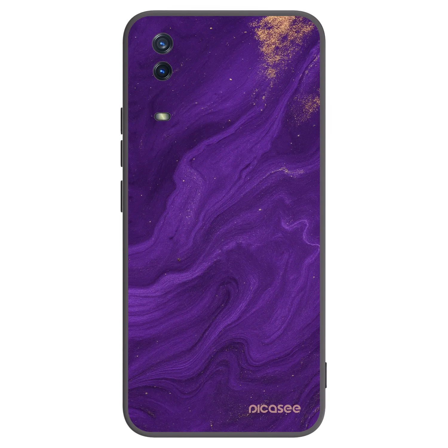 Picasee fekete szilikon tok az alábbi mobiltelefonokra Vivo Y11s - Purple
