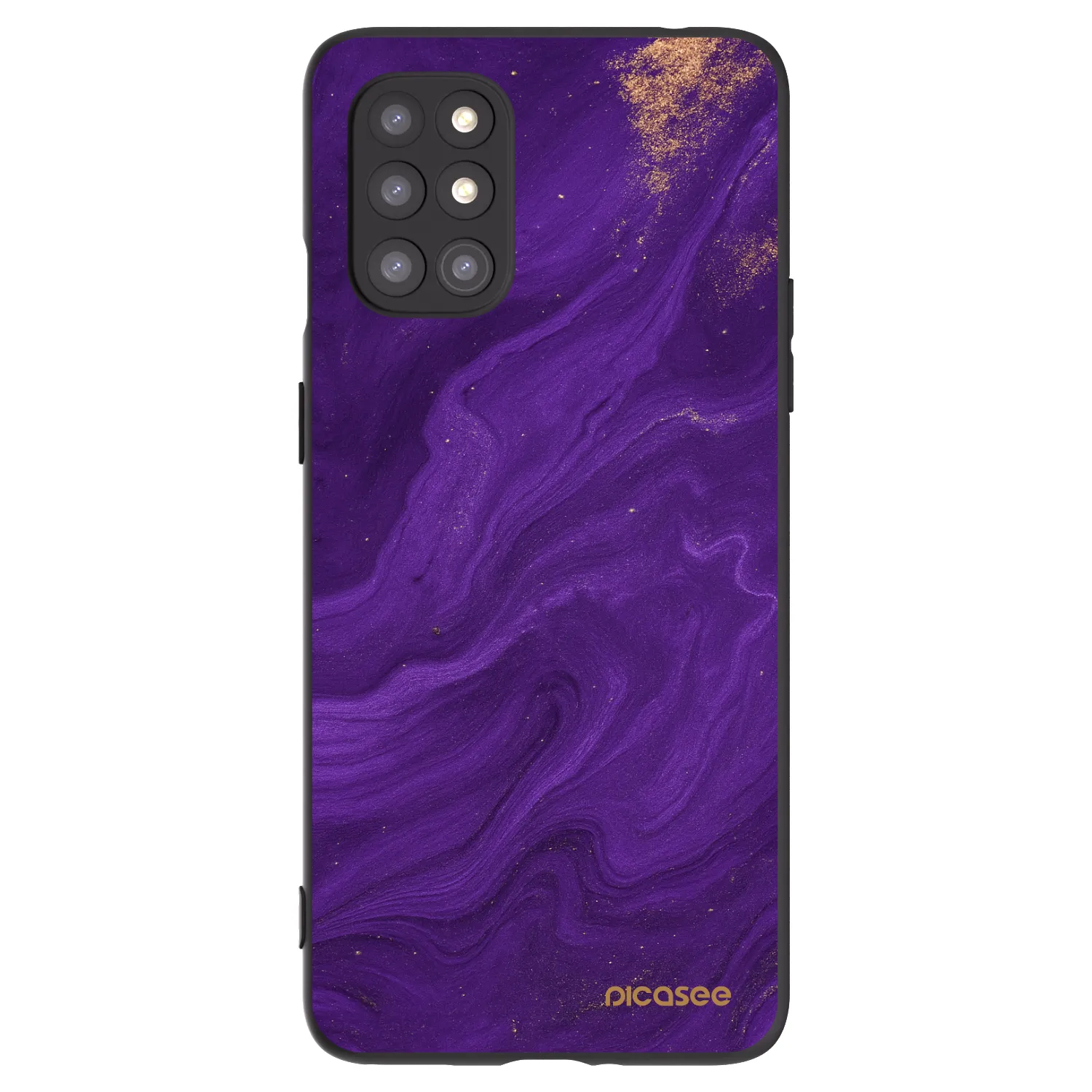 Picasee fekete szilikon tok az alábbi mobiltelefonokra OnePlus 8T - Purple