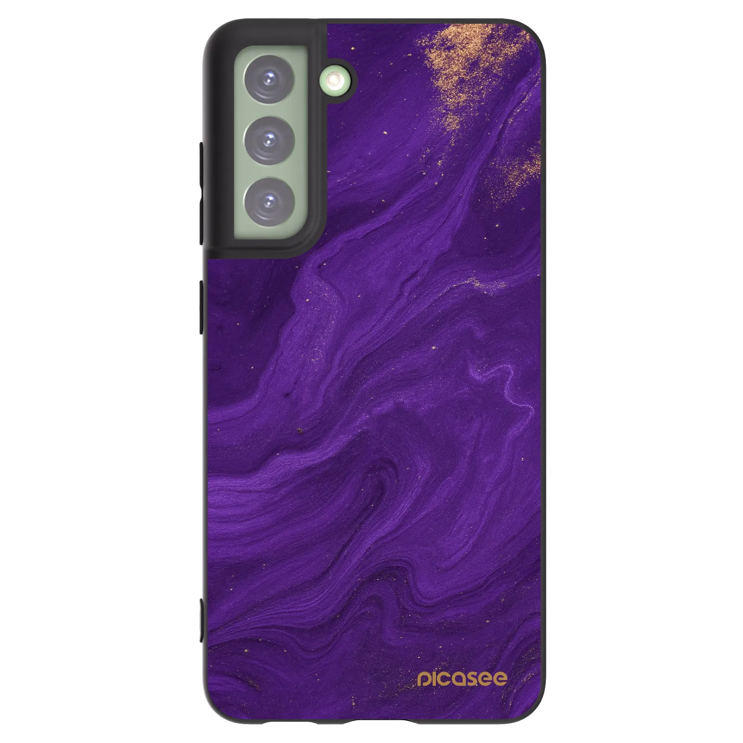 Picasee fekete szilikon tok az alábbi mobiltelefonokra Samsung Galaxy S21 FE 5G - Purple