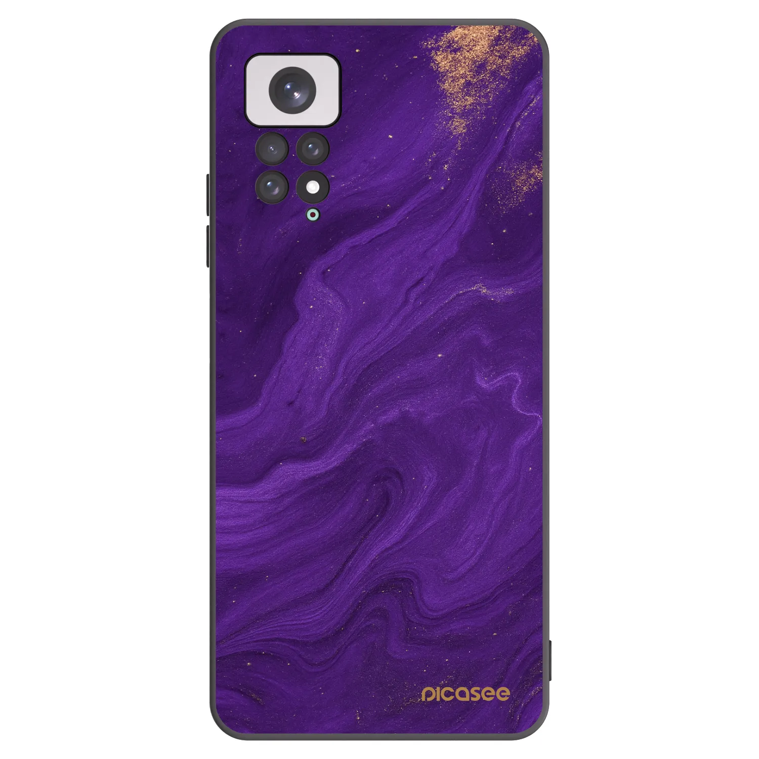 Picasee fekete szilikon tok az alábbi mobiltelefonokra Xiaomi Redmi Note 11 - Purple