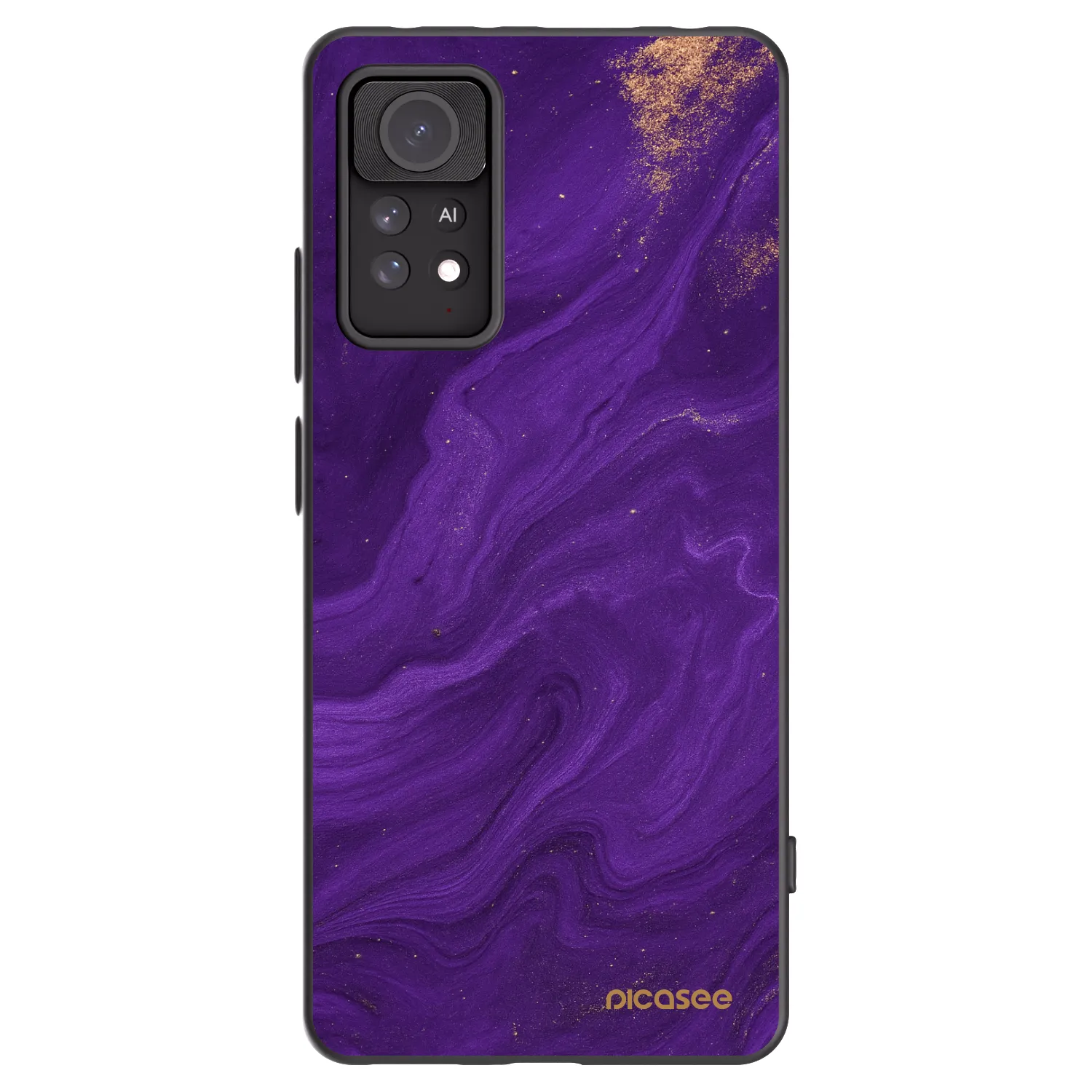 Picasee fekete szilikon tok az alábbi mobiltelefonokra Xiaomi Redmi Note 11 Pro 5G - Purple