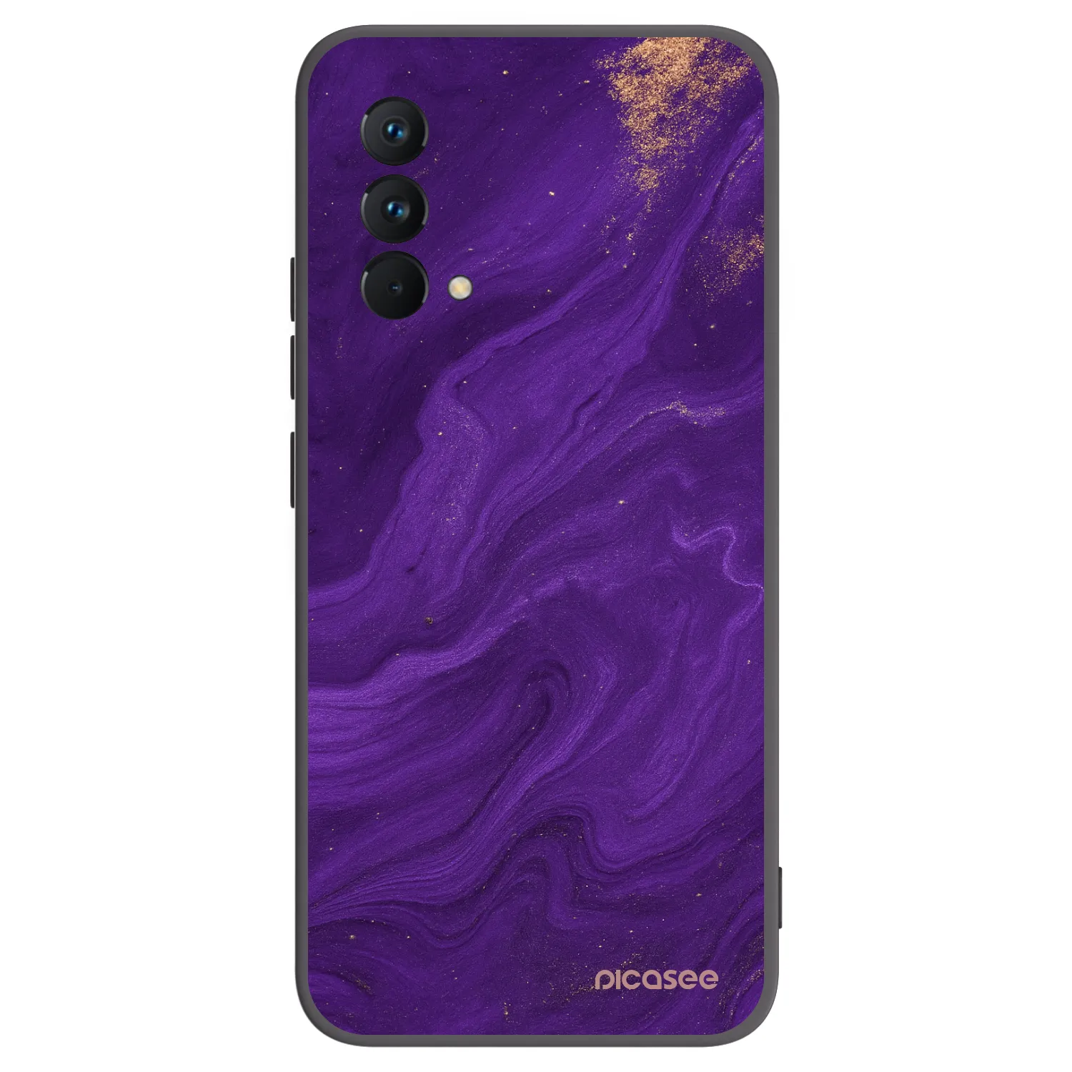 Picasee fekete szilikon tok az alábbi mobiltelefonokra Realme GT Master Edition 5G - Purple