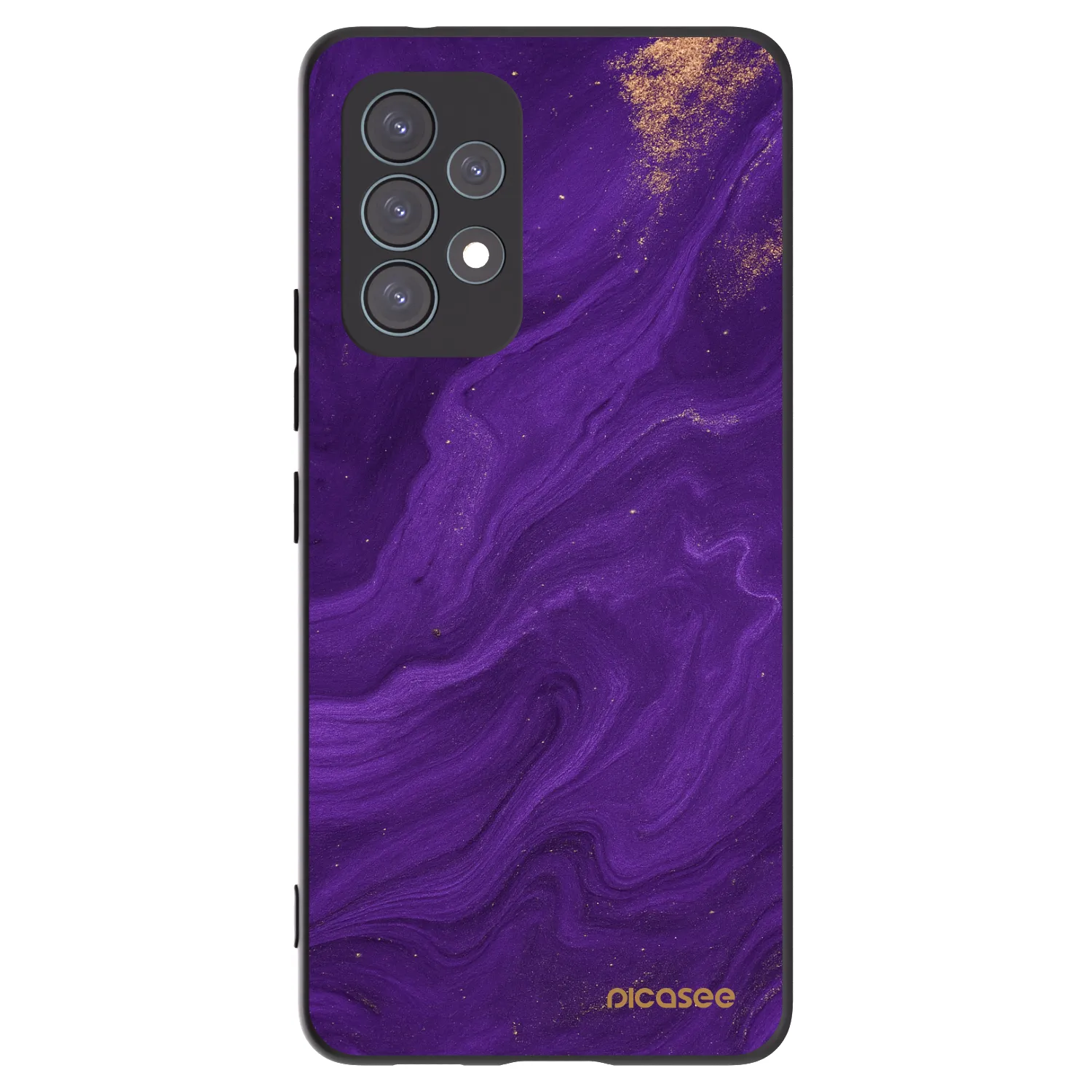 Picasee fekete szilikon tok az alábbi mobiltelefonokra Samsung Galaxy A53 5G A536 - Purple