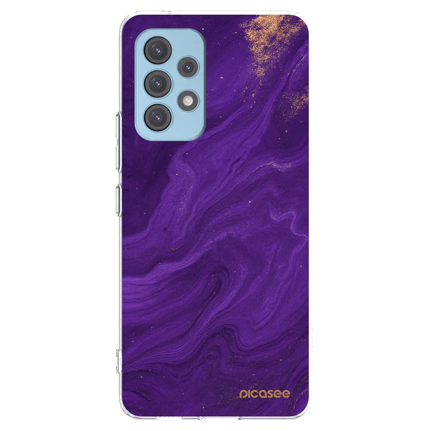 Picasee átlátszó szilikon tok az alábbi mobiltelefonokra Samsung Galaxy A53 5G A536 - Purple
