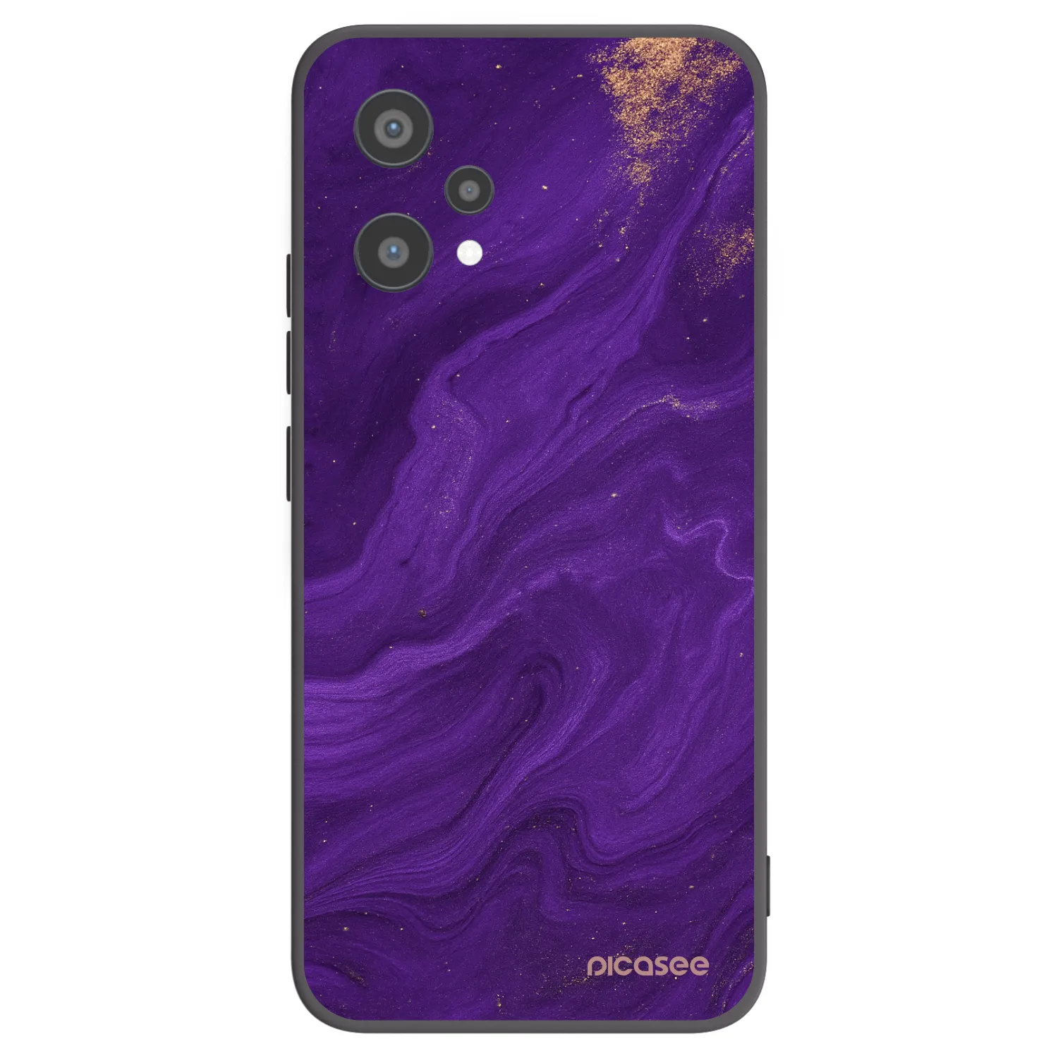Picasee fekete szilikon tok az alábbi mobiltelefonokra Realme 9 Pro 5G - Purple
