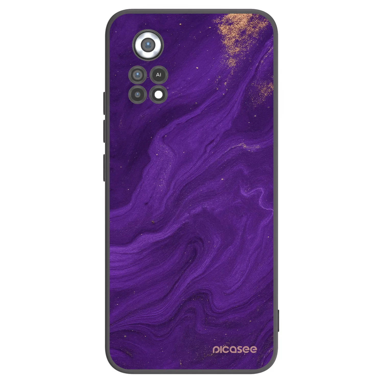 Picasee fekete szilikon tok az alábbi mobiltelefonokra Xiaomi Poco X4 Pro 5G - Purple