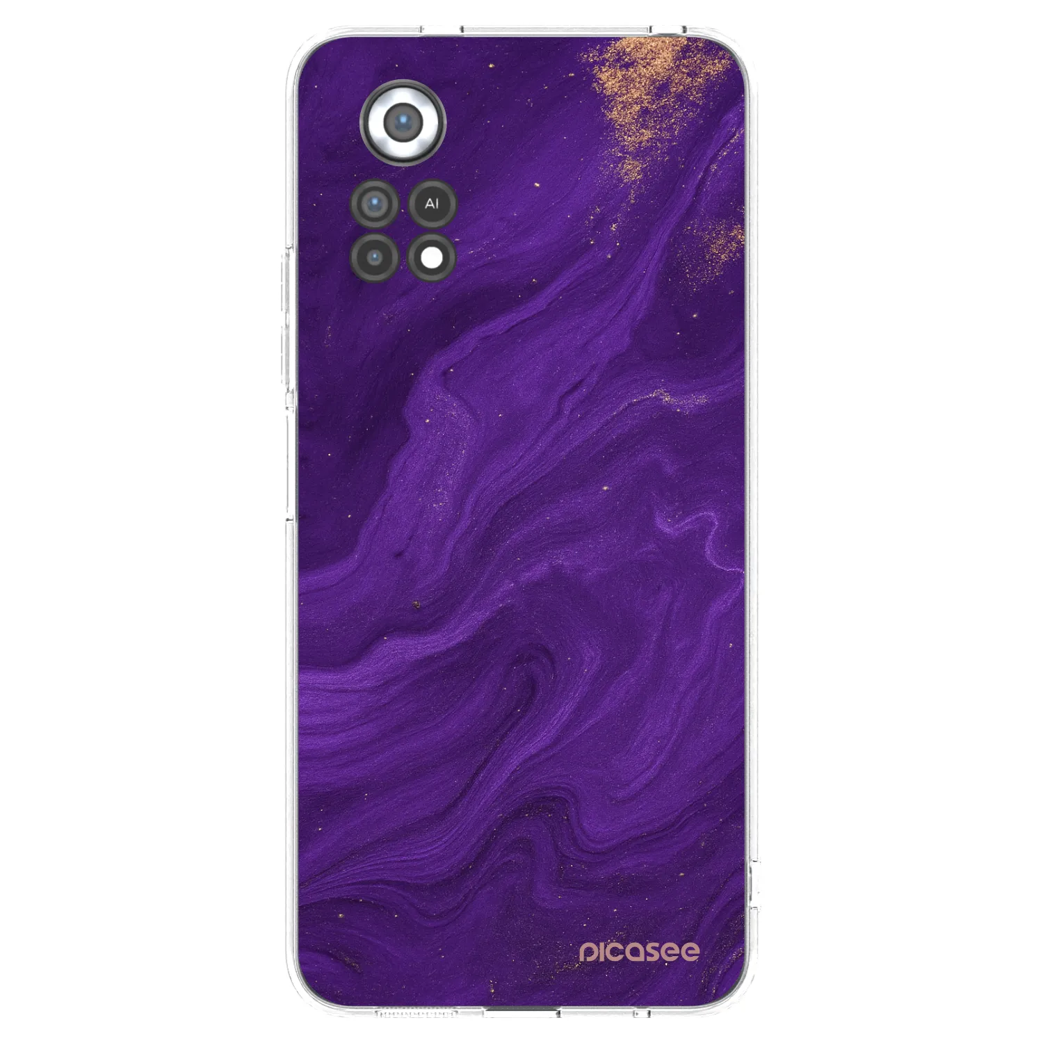 Picasee átlátszó szilikon tok az alábbi mobiltelefonokra Xiaomi Poco X4 Pro 5G - Purple
