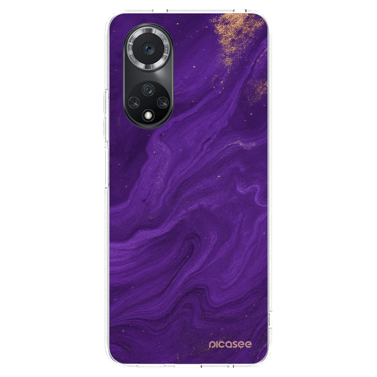 Picasee átlátszó szilikon tok az alábbi mobiltelefonokra Huawei Nova 9 SE - Purple