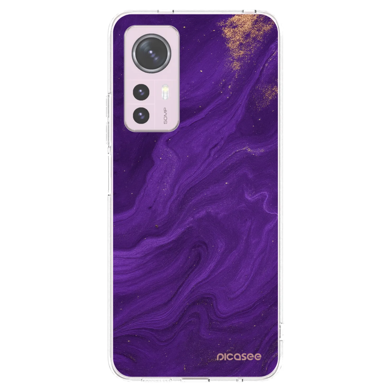 Picasee átlátszó szilikon tok az alábbi mobiltelefonokra Xiaomi 12 - Purple